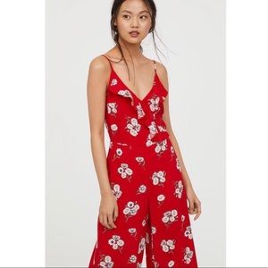Red Floral Romper/Jumpsuit ❤️